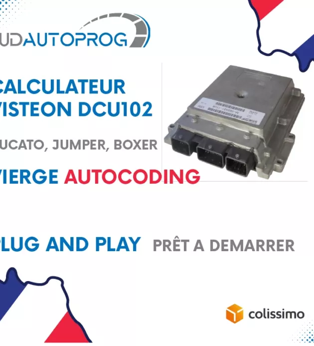 Calculateur PRÊT A DEMARRER Ducato Jumper Boxer VISTEON DCU 102 9666360280